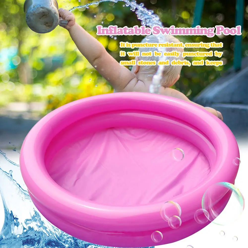 Pataugeoire de jardin en PVC pour enfants, piscine gonflable d'été pour bébé, bassin rond, sports de plein air, jouets aquatiques, 0-3 ans - S ba a a a ce f ef c w - Summer Waterfun