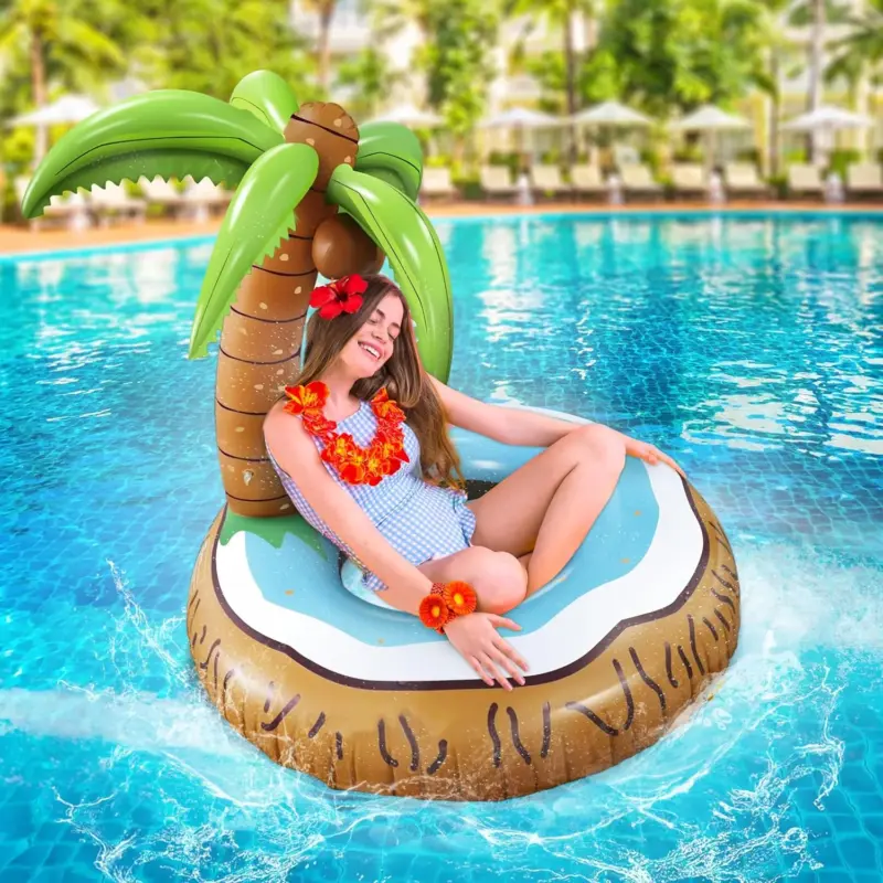 Bouée gonflable "Cocotier" - Kf s b bc bfba b dcfeeaa bd - Summer Waterfun