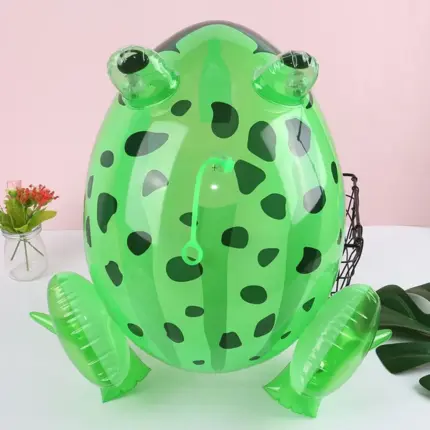 Bouée "Grenouille verte" gonflable (avec lumière clignotante) - Kf s be beaa c f d cc m - Summer Waterfun