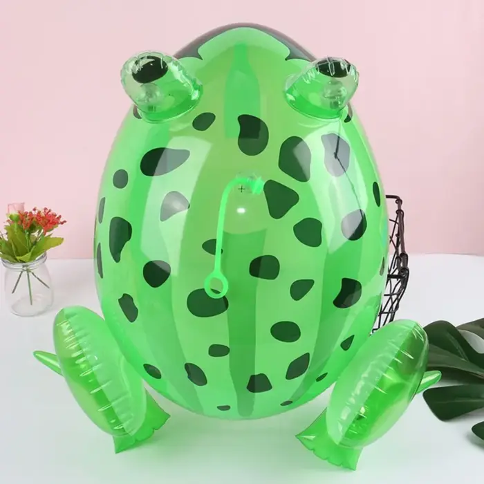 Bouée "Grenouille verte" gonflable (avec lumière clignotante) - Kf s be beaa c f d cc m - Summer Waterfun
