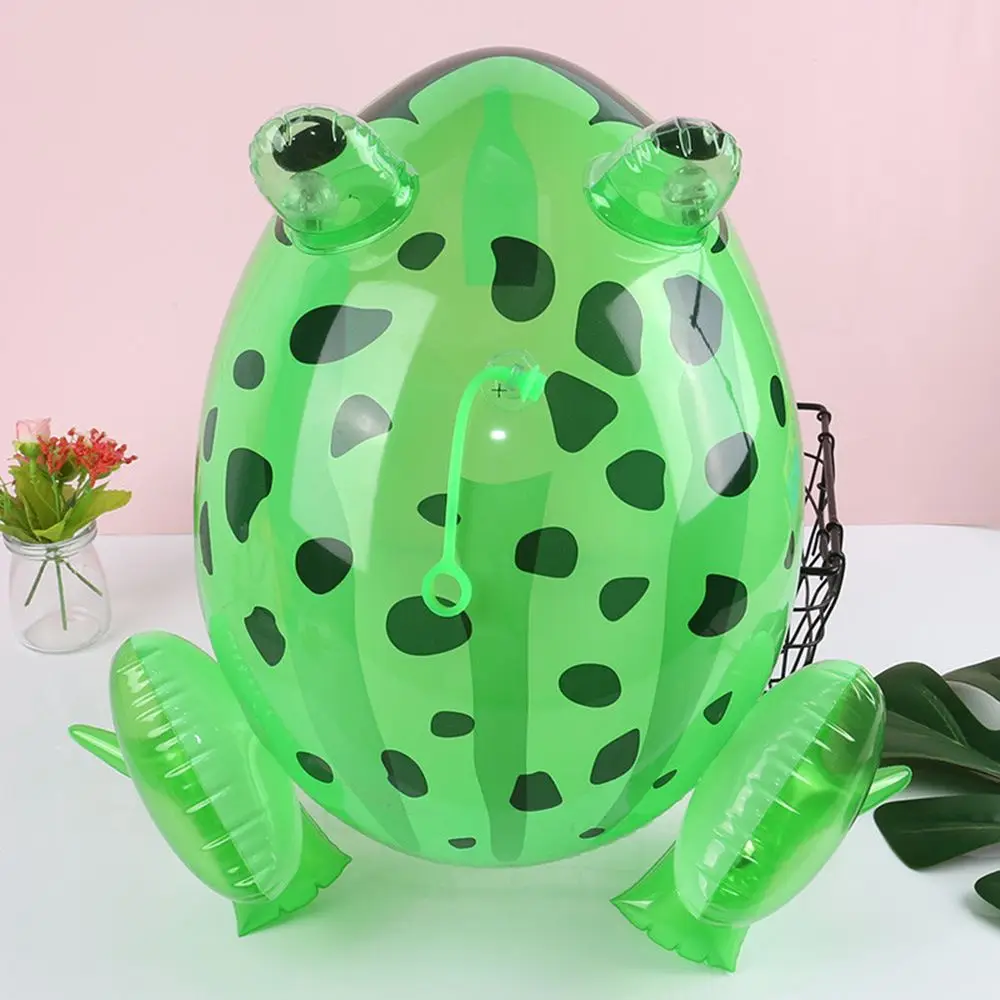 Bouée "Grenouille verte" gonflable (avec lumière clignotante) - Kf s be beaa c f d cc m - Summer Waterfun