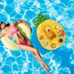 Table flottante "Ananas" avec porte gobelets - Kf s a da de a b e d - Summer Waterfun