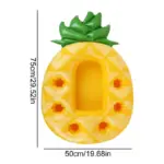 Table flottante "Ananas" avec porte gobelets - Kf sb d a e a ae b c f a da d fy - Summer Waterfun