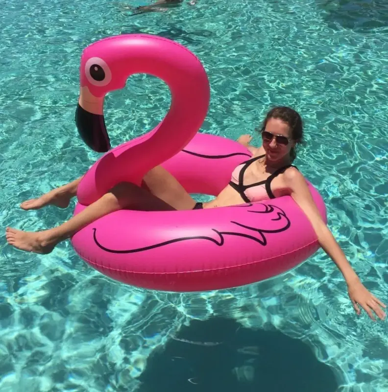 Anneau de natation gonflable de flamant rose de PVC pour des fournitures de fêtes de piscine d'adultes et flotteur de piscine - Kf se b f a b c afa az - Summer Waterfun