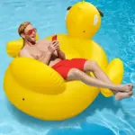 Bouée matelas canard jaune XXL - Kf a b d ba b ff b d q - Summer Waterfun