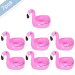 Lot de 7 porte gobelets "Flamant Rose" - Kf s a cb b a bdc a - Summer Waterfun