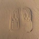 Tongs semelle pénis à lanière en tissu bleu - Kf sd fd f ea b ea a e c ba dk - Summer Waterfun