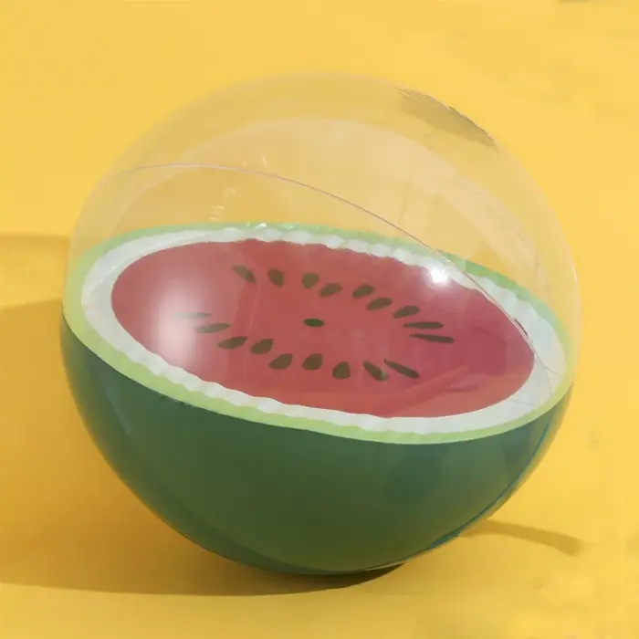Ballon De Plage Pastèque Gonflable – Léger Et Robuste – Pour Piscine, Plage Et Jeux D’eau