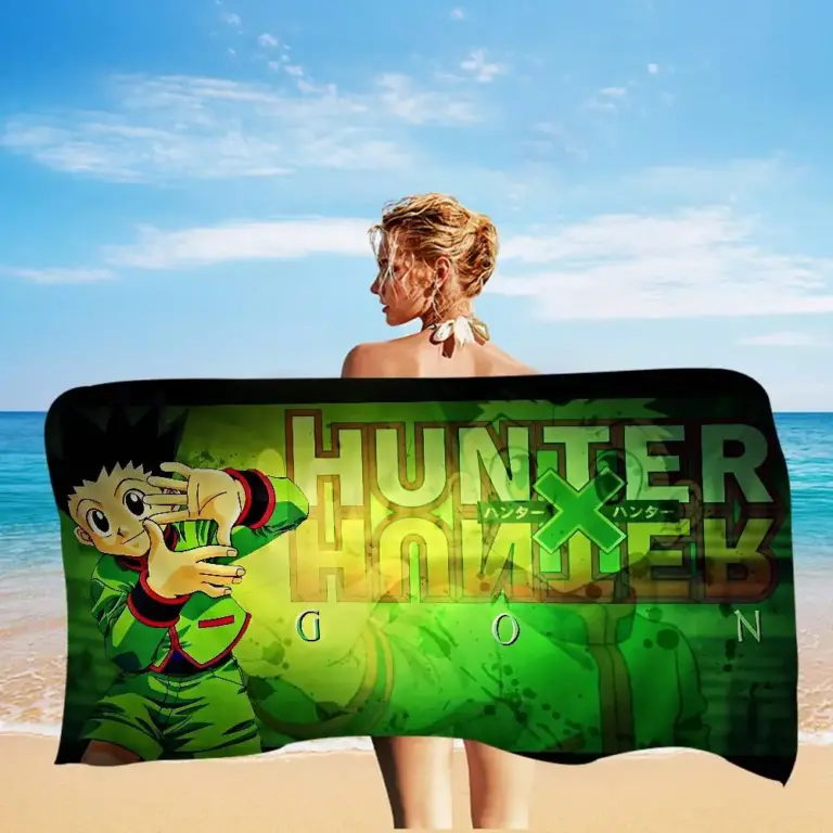 Serviette de plage "Gon" dans Hunter × Hunter - Kf s daa a fe bfc b ea d s - Summer Waterfun