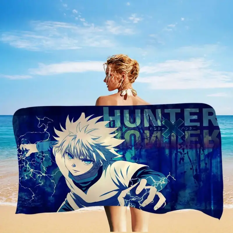 Serviette de plage “Kirua Zoldik” dans Hunter × Hunter - Kf s f add abb a c c - Summer Waterfun