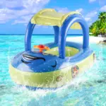 Bateau gonflable pour enfant avec toit pare-soleil - Kf s f d d e d fceec bcez - Summer Waterfun