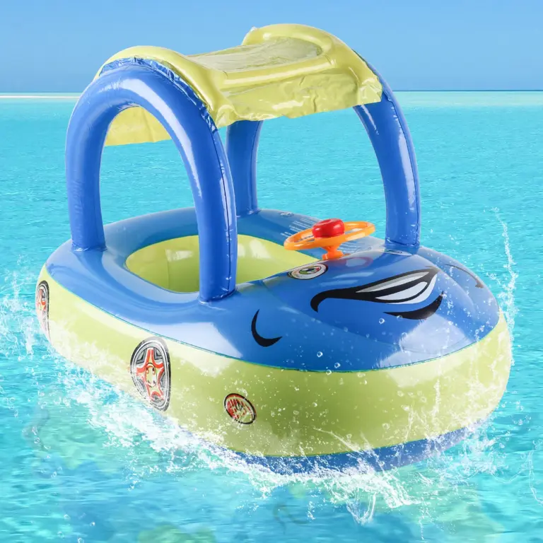 Bateau gonflable pour enfant avec toit pare-soleil - Kf se f d b a ad a e dca b - Summer Waterfun