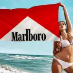 Serviette de plage “Marlboro Red” - Kf s f b eb bae bd d a b a - Summer Waterfun