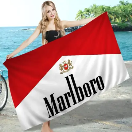 Serviette de plage “Marlboro Red” - Kf s a df e b e cc e - Summer Waterfun