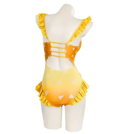 Maillot de bain une pièce “Zenitsu Agatsuma” dans Demon Slayer - Kf s f b d bb aca dc f de d g - Summer Waterfun