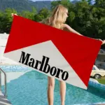Serviette de plage “Marlboro Red” - Kf sd a fe f eaeca a ad - Summer Waterfun