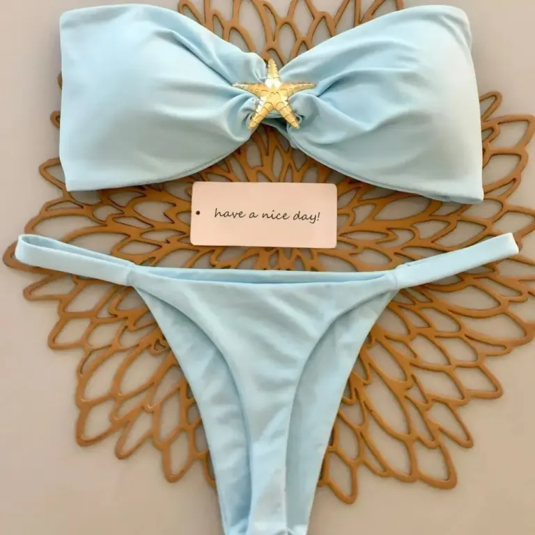 Maillot de bain deux pièces bandeau avec étoile de mer - Kf s d e e c ee c d ae - Summer Waterfun