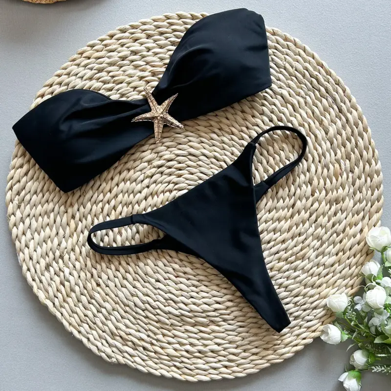 Maillot de bain deux pièces bandeau avec étoile de mer - Kf s c aa d cad ddacefa cda bo - Summer Waterfun