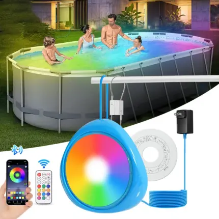 Lumière LED submersible connectée pour piscine - Kf s f a c b ded ab t - Summer Waterfun