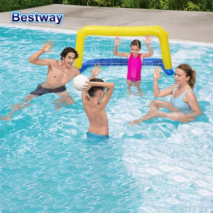But de water-polo flottant pour piscine avec ballon - Kf s d a de f fab b a c b i - Summer Waterfun