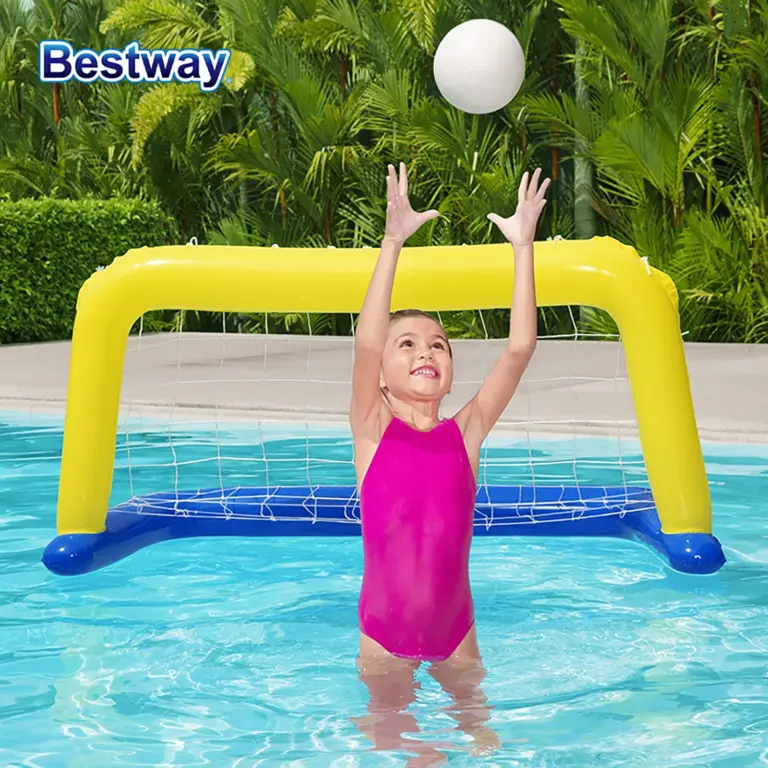 But de water-polo flottant pour piscine avec ballon - Kf sa de c b c a e aq - Summer Waterfun