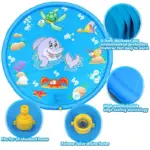 Tapis d’eau splash pad gonflable avec jets pour enfants - Kf sd bc a c e dd - Summer Waterfun