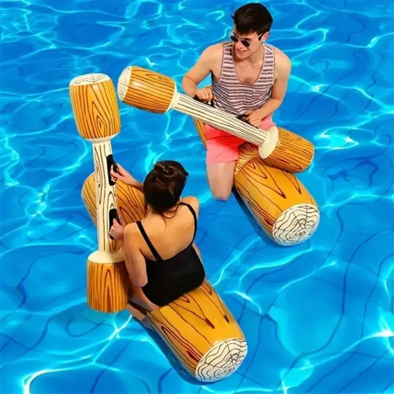 Jeu de joute flottante gonflable pour piscine avec rondins - Kf sde f f d b a f f c a cv - Summer Waterfun