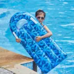 Matelas gonflable de piscine à motif palmier bleu - Kf s f aaf b b b bef e dx - Summer Waterfun